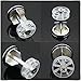 Safekom - 40mm Heavy Chrome Plated Basin Sink Waste Pop-Up Plug Replacement Brass Metal UK
