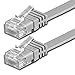 Produktbild 10m - Flachkabel CAT6 | grau - 1 Stück | 10/100/1000 Mbit/s | Gigabit LAN Netzwerkkabel | Flach | Slim | Patchkabel | Verlegekabel | CAT5e CAT 6 Cat 7 - kompatibel | Flachband | Internet | DSL |Lankabel | für Fußböden, Laminat, Parkett, Randleisten, Sockelleiste, Teppiche bestens geeignet