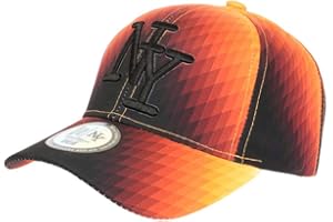 Hip Hop Honour Casquette Enfant Orange et Noire Design Original 70s Baseball Heptis de 7 a 11 Ans - Garçon