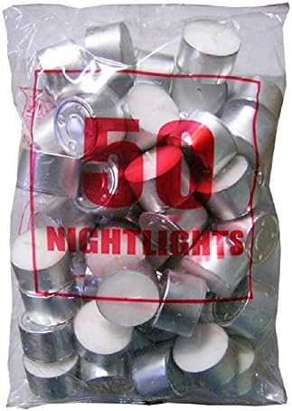 Tea night lights candles white tealights 8 HOUR BURN Bulk pack of 50