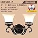 Price comparison product image BOOTU Sconce LED Up and Down Wall Lights Antique Wall Lamps in Living Room, Bedroom with Fabulous Gateway Corridor Wall Lights Bedside Wall Lights, Dual Head LED Light Bulb (Default of Warm Light)