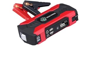 Arubaitai 600A 12V Auto Starthilfe Powerbank, Multifunktions-LED-Licht und LCD-Display Starthilfegerät, 12000mAh Notfall Auto Batterie Booster für bis zu 6,0L Benzin und 3,0L Dieselmotoren