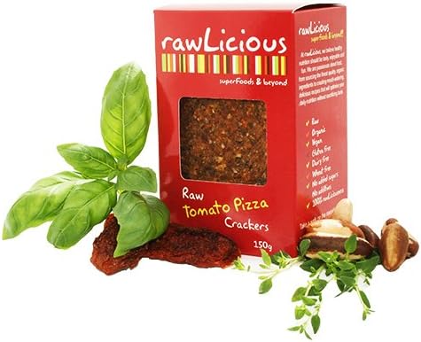 rawLicious Raw Tomato Pizza Crackers 4x 150g