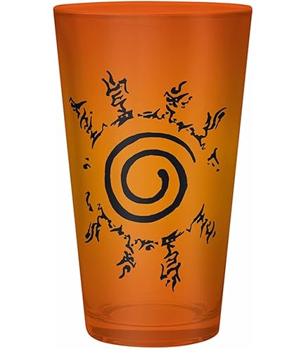 Set Bicchieri In Vetro ABYSTYLE Naruto Shippuden: Konoha E Akatsuki, 2 Pezzi Da 10 Once, Lavabili In Lavastoviglie