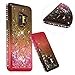 Produktbild Kristall Transparent Hülle für Samsung Galaxy S9,CESTOR Diamond Edge Flüssig Treibsand Ultra Dünn Weich Silikon TPU Bling Glänzend Dauerhaft Schutzhülle für Samsung Galaxy S9,Grau + Pink