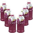 Mogu Mogu Varied Flavored Drinks - Nata De Coco Juice - Jelly Texture - Refreshing Taste - Fun Drinking During Hot Summers Or Take Them on Trip & Picnics (Grape 320ML, Pack of 6)