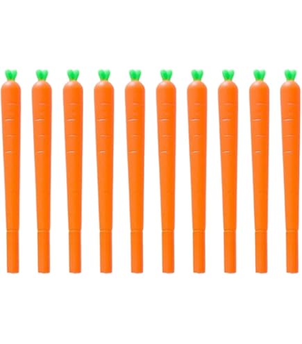 JOMPENS 4Pcs Leuke Cartoon Wortelen 6 In 1 Veelkleurige Balpen Intrekbare Pen School Kawaii Schrijven Levert Briefpapier