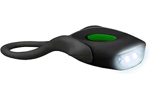 SBS światło rowerowe LED białe światło bezpieczeństwa migające lub stałe do rowerów górskich i skuterów, bateria CR2032 w zestawie