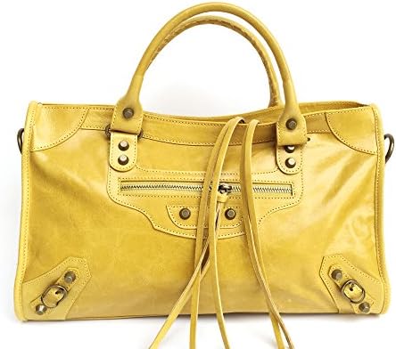 SUPERFLYBAGS Women's Genuine Calfskin Italian Leather Handbag Aged Effect lux model Barcellona M size + mirror Made in Italy