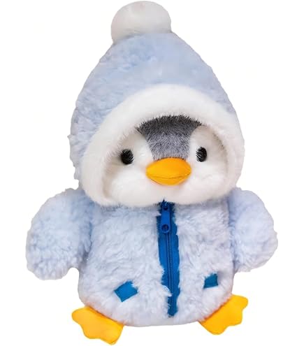 Aurora World Glitzy Tots Pinguin – 20 Cm Plüschtier, Blau, Mit Knopfaugen, Kuschelweich