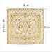 Produktbild qweasdzx 6 Stücke Heißprägen PVC Wasserdicht Hitzebeständige Pad Tischset Western Food Coaster Pad Schüssel Pad Couchtisch Pad