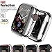 Produktbild Chok Idea Compatible with Apple Watch 4 40mm Case Protector,360° Full Abdeckung Protection Anti-Fall Stoßstange Umgeben Schweißfest TPU Case Cover Replacement for iWatch Series 4,Sliver
