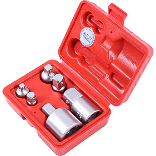 Adapter für Nüsse Ratsche auf Bit Steckschlüssel 1/4 3/8 1/2 3/4 Zoll 6 tlg - 3