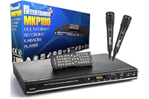 MR ENTERTAINER'S KARAOKE COLLECTION Mr Entertainer MKP100 CDG DVD MP3G Karaoke Machine Player. HDMI/Record/Rip/USB (Wired Microphones)