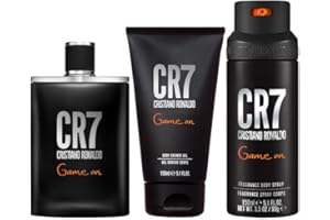 Cristiano Ronaldo Cr7 Game On 3 Piece Gift Set: Eau De Toilette 100ml - Shower Gel 150ml - Body Spray 150ml