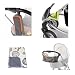 Pram Winter Accessories package ,Stroller organiser, Bottle bag, Reflectors and doomoo fleece blanket -Orange trim