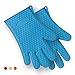 Produktbild Hitzebeständige Handschuhe Silikon FOXAS Mikrowelle/Backofen Hitzebeständige Handschuhe Topflappen & Ofenhandschuhe (Blau)