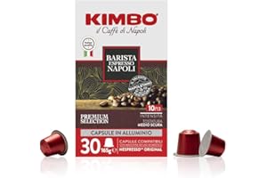 Kimbo Capsule Compatibili Nespresso* Original in Alluminio - 30 Capsule - Barista Espresso Napoli