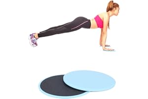 JeeGoWooss 2 Pcs Core Sliders Non Slip Exercise Gliding Discs Lightweight Double Sided Gliding Discs for Carpet Wood Tiled Floor
