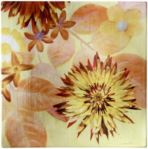 Prima Donna Designs Tropical Floral 12-Inch Square Plate