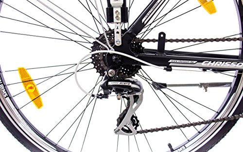 28″ Zoll LUXUS ALU CITY BIKE TREKKINGRAD HERRENFAHRRAD CHRISSON INTOURI GENT mit 24G SHIMANO schwarz matt - 9