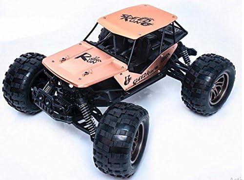 MUQGEW 1:12 2.4G 2WD Alloy High Speed RC Monster Truck Remote Control Off Road Car RTR (GOLD)