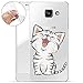 Produktbild Finoo | Samsung Galaxy A3 2017 Weiche Flexible Silikon-Handy-Hülle | Transparente TPU Cover Schale mit Motiv | Tasche Case Etui mit Ultra Slim Rundum-Schutz | Kleine Katze