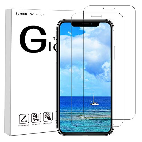 Pomisty Protector Pantalla para iPhone XR, Cristal Templado para iPhone XR, Vidrio Templado Protector para iPhone XR, 9H Dureza, Ultra-Transparente,Resistente a Arañazos [2 Pack] (style6)