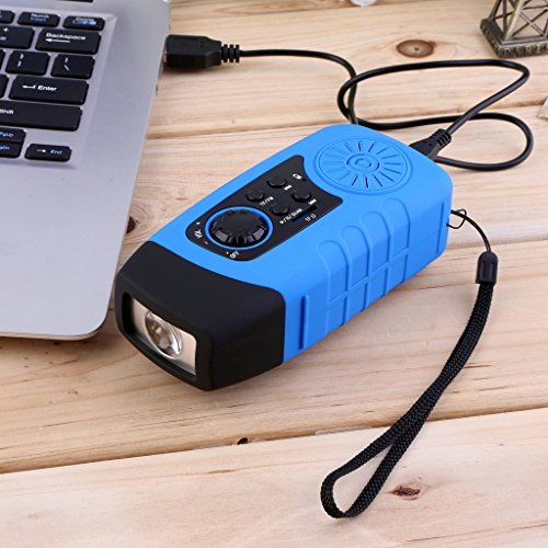 OUTAD Outdoor Multifunktionsgerät: Radio, Taschenlampe, MP3-Player wiederaufladbar und wasserdicht - 8