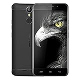 Haehne Ulefone Metal, 5,0" HD 4G Smartphone, Android 6.0 Octa Core 3GB+16GB, 5MP+13MP Duales Cámaras, Huella Dactilar Estela Inteligente, Dual SIM, Negro