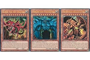 YU-GI-OH! Yu Gi Oh - Juego de cartas de dioses egipcios - Slifer, Obelisco y Ra