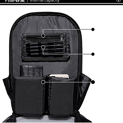 15 6 inch Laptop Backpack with USB Charging Port  Men Waterproof Anti Theft Canvas Daypack for College Business Bag