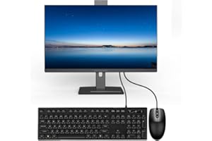 SAINTDISE 27 pollici All-in-One PC Desktop Computer Rotativo Screen,Core i7-4785t(Up to 3.20GHz), 16 GB DDR 512 GB SSD,Supporto Della Fotocamera Frontale Doppia Banda Wi-FI Bluetooth 4.2 Nero…