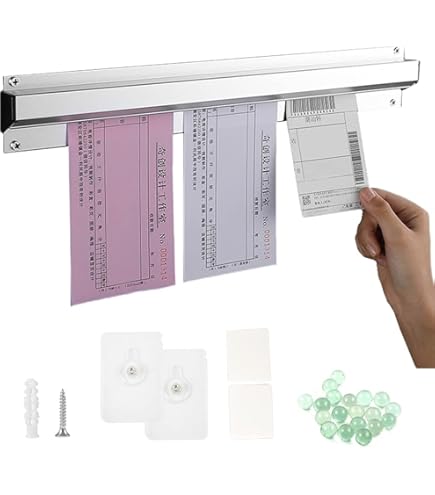 30cm Bonleiste Aluminium - Klemmleiste Für Gastronomie Küche Bar Büro Bestellhalter