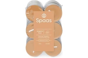 Spaas - Lumini profumati, confezione da 12 pezzi, 4,5 ore - Delightful Dawn