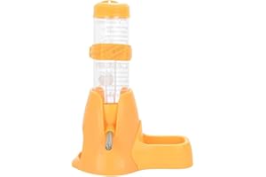 MOACC Distributeur d'eau pour Petits Animaux, Hamster, Cochon d'Inde, Lapin, Rat, Furet, Gerbille, Chinchilla, 125ml, Jaune
