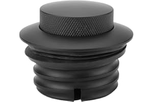 ARAMOX Tappo serbatoio carburante in alluminio per moto Motorcycle Coperchio serbatoio olio -up per 1982-2017 （Nero）(nero)