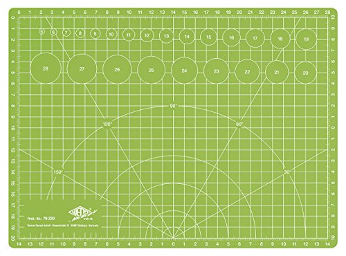 Wedo 79230 Schneidematte Comfortline CM30, beidseitig bedruckt, selbstschließende Oberfläche, 30 x 22 x 0,3 cm, apfelgrün - 2