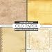 Produktbild Old Paper 8x8 Inch Vintage Background Scrapbook Paper: Aged Antique, Decorative Craft Paper Pad, Designer Specialty Paper for Scrapbooking (Scrapbook Paper Packs, Band 26)