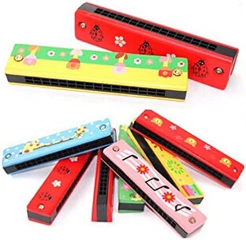 Baby Toys Colorful Wooden Harmonica Wood Bead Toys for Kids Children