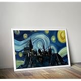 Harry Potter Inspirierter Druck, Hogwarts A4 8,3 x 11,7 Zoll