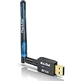 Maxuni Bluetooth USB, Bluetooth Adapter Dongle 5.3, Langstrecken Netzwerkadapter Stick für PC, Laptop, Desktop, Headset, Laut