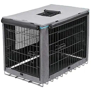 X-ZONE PET Indoor/Outdoor Dog Crate Cover, Polyester Crate Cover or Durable Windproof Kennel Covers for Wire Dog Crates