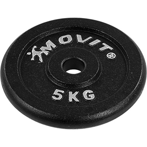 MOVIT® Gusseisen Kurzhantel 2er Set, Varianten 20kg, 30kg, 40kg, 50kg, 60kg, gerändelt mit Sternverschlüssen - 6