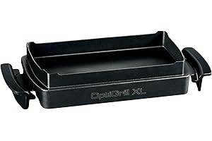Tefal XA7278 OptiGrill+ XL Teglia da forno | Adatto a tutti i modelli OptiGrill+ XL | Capacità 2 litri | Stampo in alluminio pressofuso con rivestimento antiaderente | Porzioni da 4 a 6 | Nero