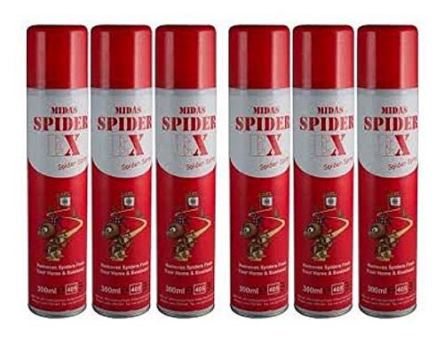 Box of 6 Cans of Spiderex Anti Spider Aerosol Spray Repellant Deterrent