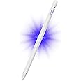 DOGAIN Active Digital Stylus Pen for Android,iOS, iPad/iPad 2/New iPad 3/iPad4/iPad Pro/iPad Mini/iPad Mini 2/3 /4 and Most Tablet,1.5mm Fine Point Rechargeable（White）