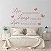 Produktbild Namefeng Wandaufkleber Dekoration Live Laugh Dating Liebe Wandtattoo Live Jeden Moment Sagen PVC Removable Bedrom Liebe Wandkunst 112X57Cm