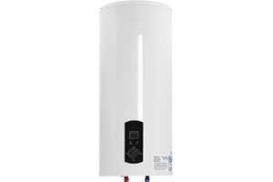 2 KW elektrisk varmvattenbehållare 30 l/50 l/60 l ABS värmepanna med LED-skärm, kallt och varmt vattenpanna 220 V för badrum, vertikalt hängande (volym: 100 l, kapacitet: 60 l)