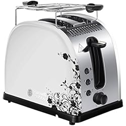 Russell Hobbs 21973-56 Toaster Grille Pain Legacy Floral, Fentes Larges, Brunissage Rapide, Réchauffe Viennoiserie